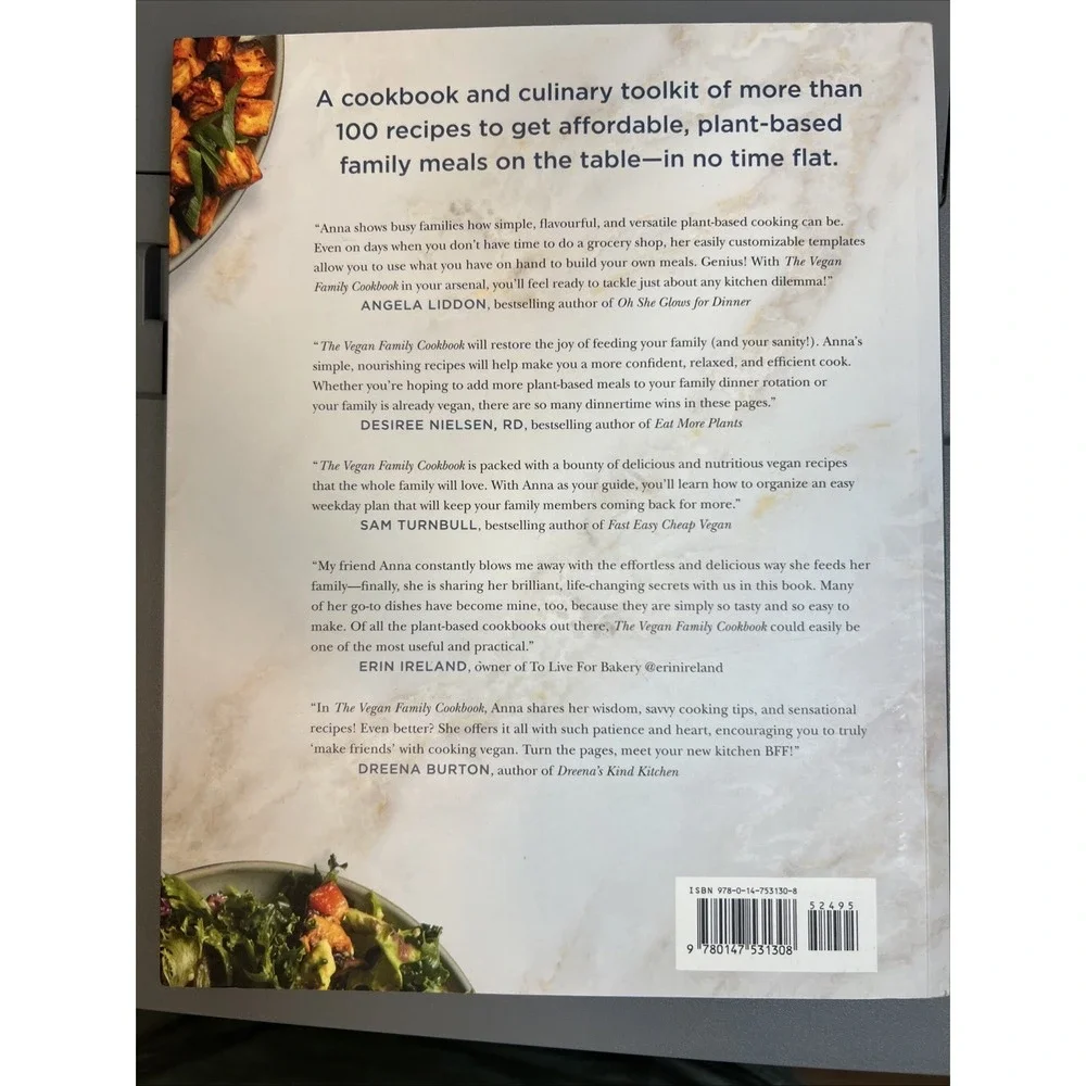 Vegan Family Cookbook : Simple, Balanced Cooking for Real Life by Anna Pippus...